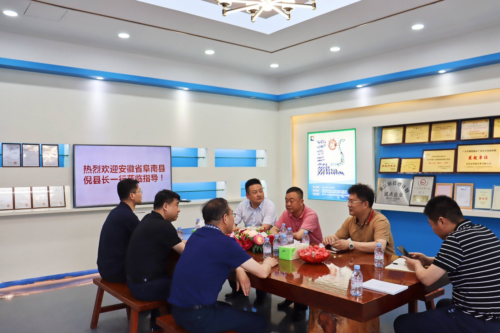 熱烈歡迎安徽省阜南縣倪縣長一行蒞臨指導！